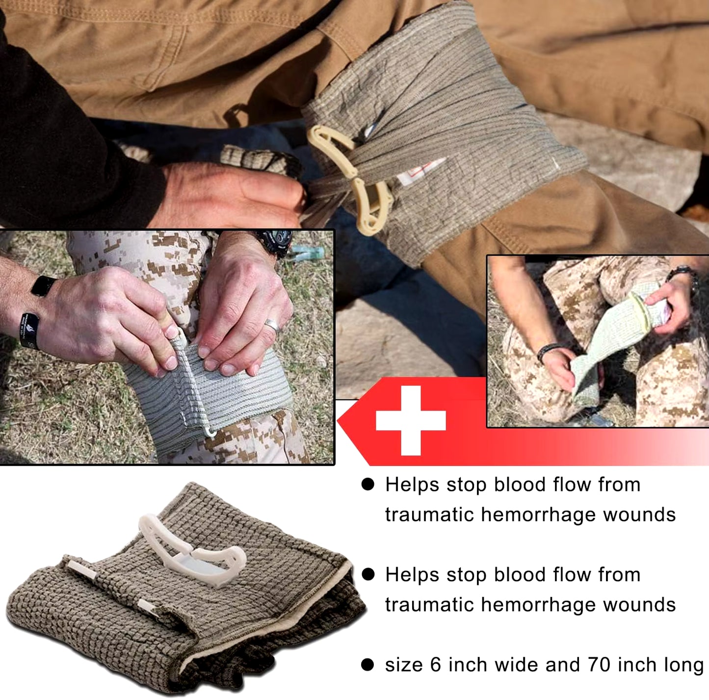50Pcs IFAK Trauma Survival First Aid Kit, Camping Gear Supplies Emergency Survival Kit, Hiking Kit