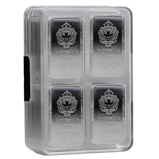 100 X 1 Gram Silver Bars - Prepper Silver .999 Silver Bullion Bars #A614