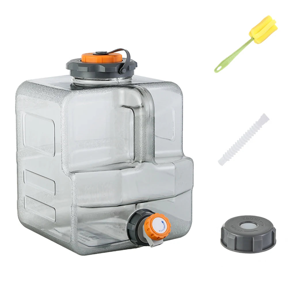 8L /12L /15L Camping Water Container with Spigot Emergency Water Storage Portable Water Storage for Camping and Outdoors