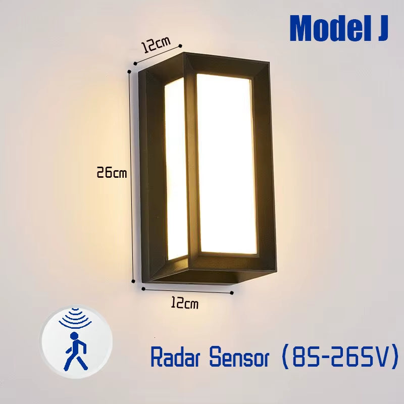 LED Outdoor Lights Motion Sensor Outdoor Wall Light Waterproof IP65 Outdoor Wall Lamp Street Lamp Garden Lights Outdoor Lighting
