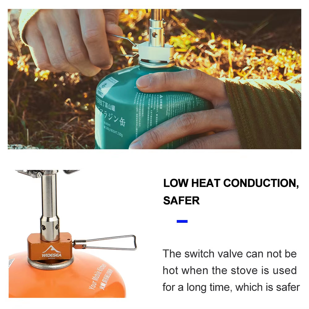 Camping Gas Burner Tourist Stove Outdoor Portable Heater Cooker Survival Survival Furnace Pocket Picnic Cookware