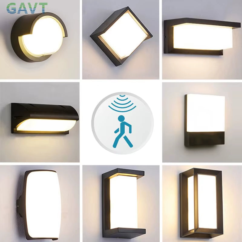 LED Outdoor Lights Motion Sensor Outdoor Wall Light Waterproof IP65 Outdoor Wall Lamp Street Lamp Garden Lights Outdoor Lighting