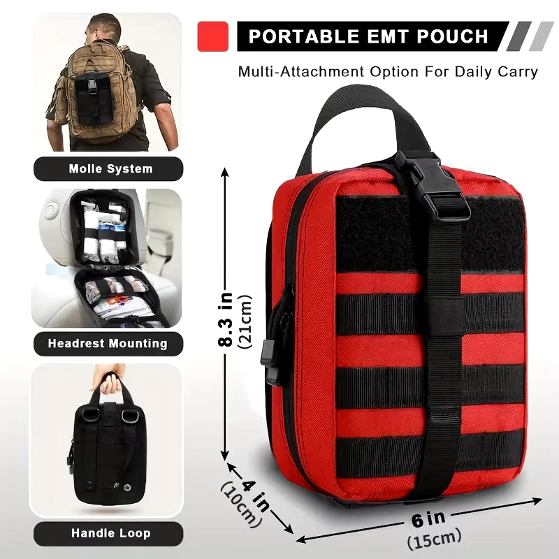 50Pcs IFAK Trauma Survival First Aid Kit, Camping Gear Supplies Emergency Survival Kit, Hiking Kit