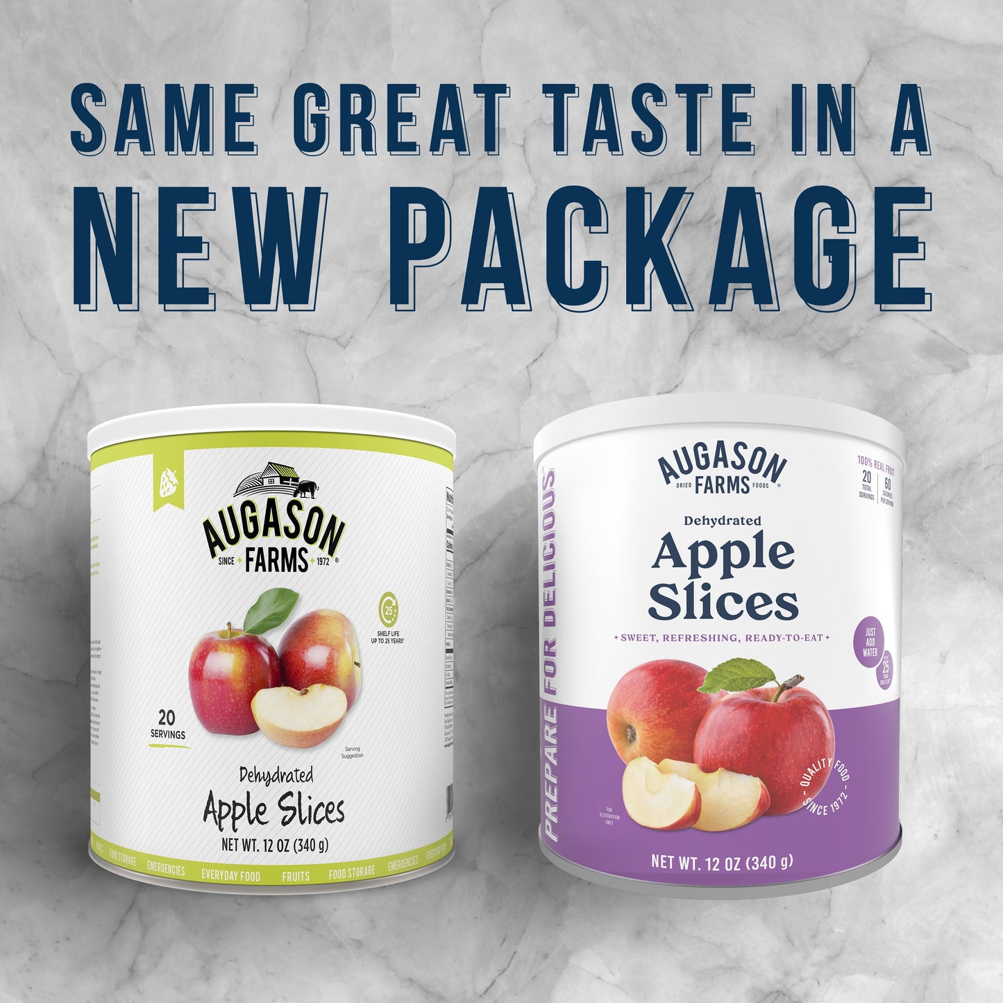 Dehydrated Apple Slices, 20 Servings, 12 Oz.