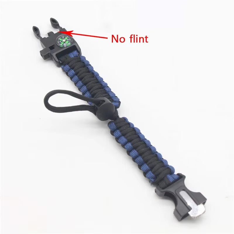 Outdoor Multi-Function Paracord Survival Bracelet Men Women Camping Adventure Emergency Rescue Survival Rope Bracelet