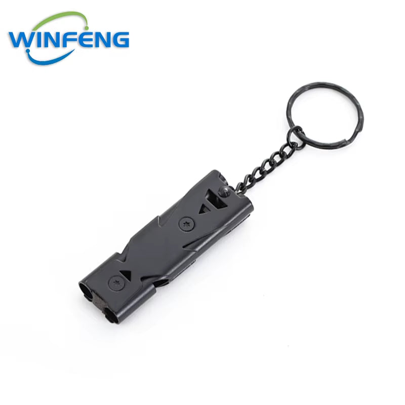 High Decibel Survival Whistle Emergency Safety Whistle Keychain Outdoor Hiking Camping Whistle Emergency Survival Gadgets