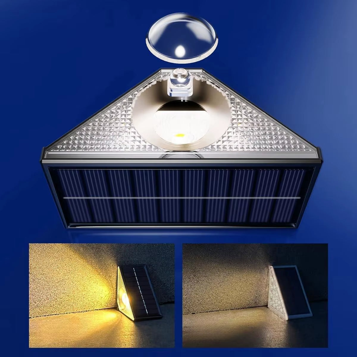 LED Solar Step Lights Warm RGB Solar Outdoor Lights Waterproof Outdoor Stair Lights Outdoor Garden Lights Solar Lamp Outdoor