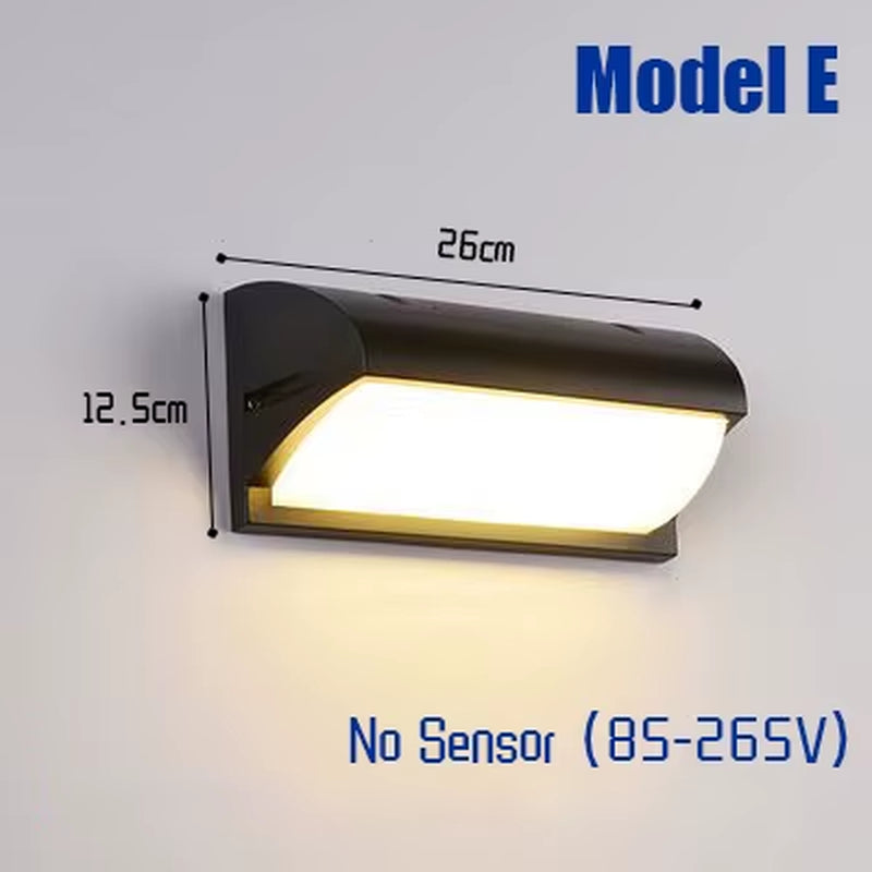LED Outdoor Lights Motion Sensor Outdoor Wall Light Waterproof IP65 Outdoor Wall Lamp Street Lamp Garden Lights Outdoor Lighting