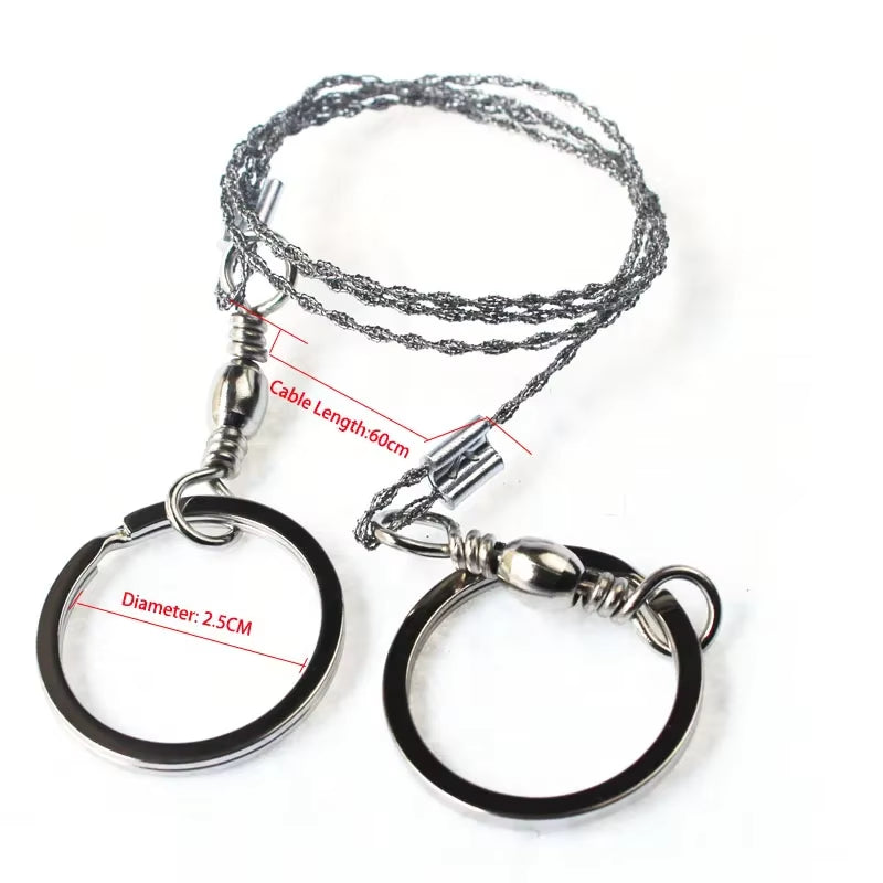 Mini Wire Saw Stainless Steel Outdoor Survival Self Defense Camping Hiking Hunting Chainsaws Hand Saw Fret Saw Tools