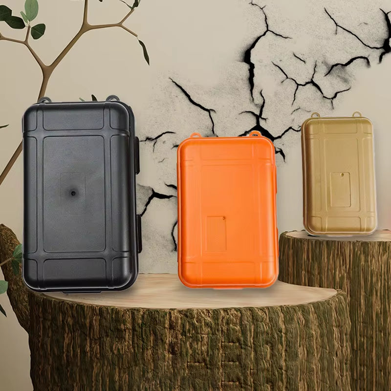 EDC Tool Box Outdoor Camping Survival Kit Shockproof Waterproof Case Sealed Box Outdoor Survival Storage Box Small.