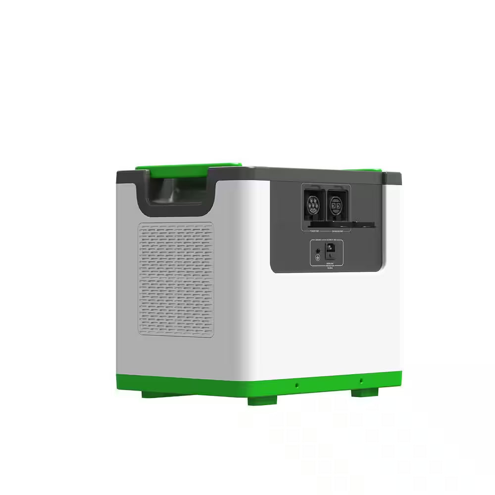 Two Lithium Push Button Start 3600-Watt Solar Generators with 240-Volt Combiner Box