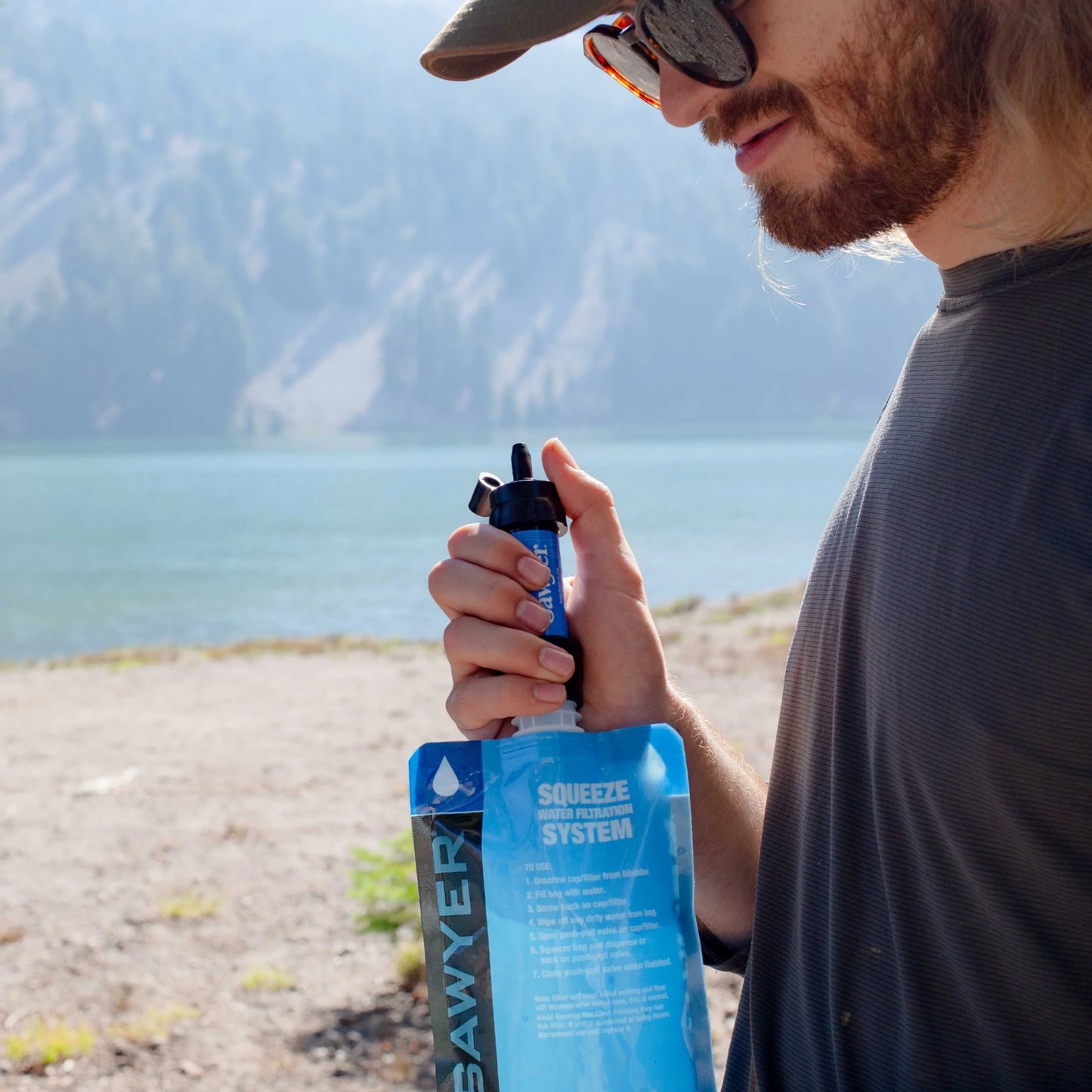 SP128 MINI Water Filtration System, Single, Blue