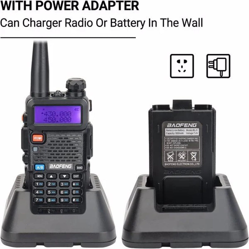 Two Sets Uv-5R 5W Walkie Talkies
