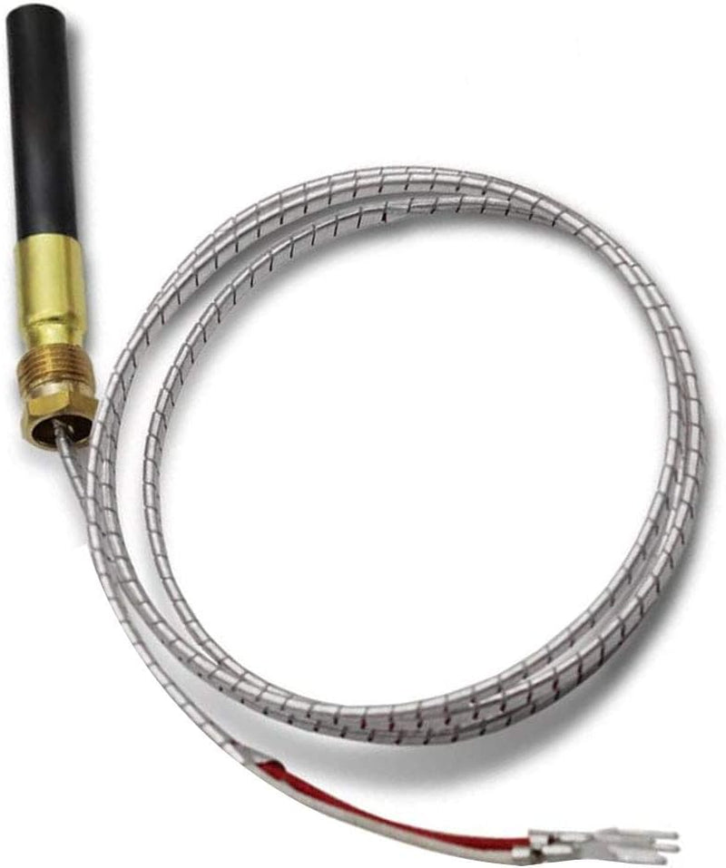 Propane Gas Fireplace 750 Millivolt Replacement Thermopile Generators Replace for Robertshaw Uni-Line 1950001 Model (36" Aluminium Glass Fiber Wire)