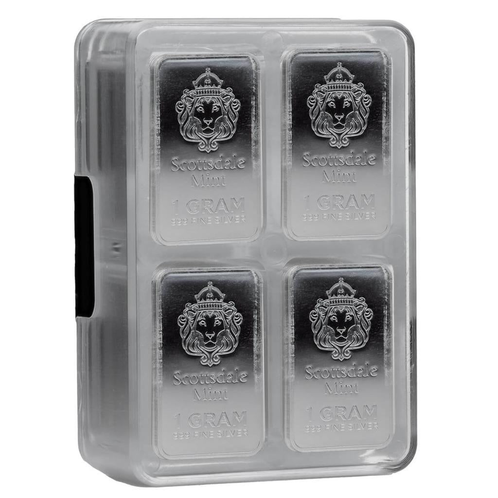 100 X 1 Gram Silver Bars - Prepper Silver .999 Silver Bullion Bars #A614