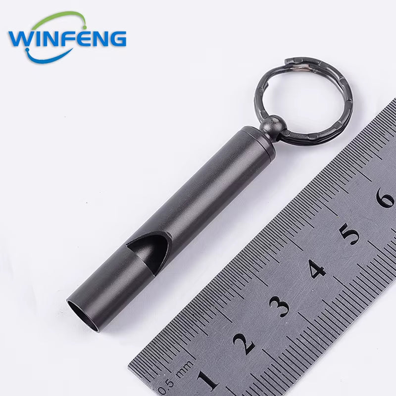 High Decibel Survival Whistle Emergency Safety Whistle Keychain Outdoor Hiking Camping Whistle Emergency Survival Gadgets