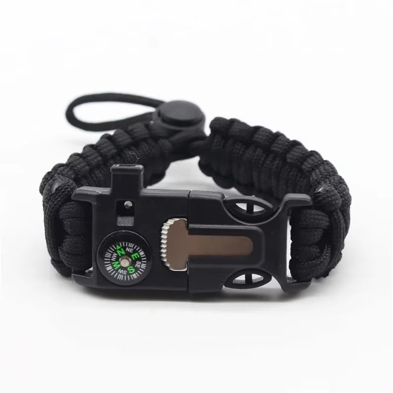 Outdoor Multi-Function Paracord Survival Bracelet Men Women Camping Adventure Emergency Rescue Survival Rope Bracelet