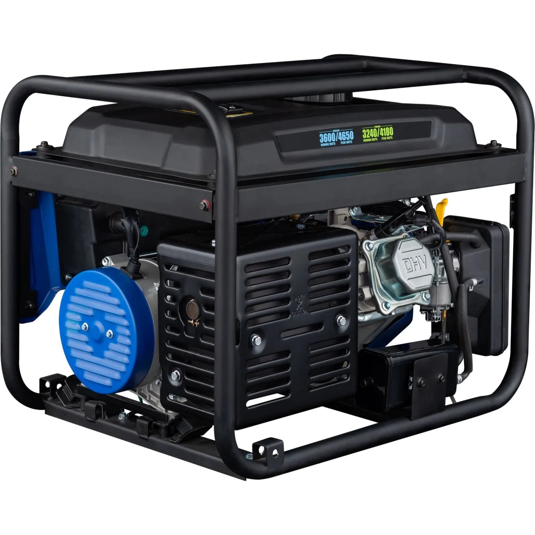 4650 Peak Watt Dual Fuel Portable Generator with RV Outlet and CO Sensor