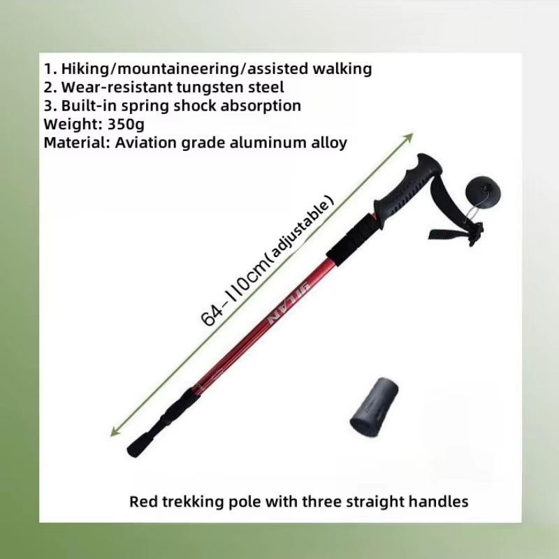 Hiking Trekking Poles, Collapsible,Lightweight, anti Shock, Hiking or Walking Sticks,Adjustable Hiking Pole for Men and Women