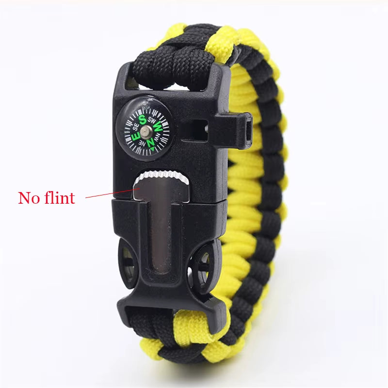 Outdoor Multi-Function Paracord Survival Bracelet Men Women Camping Adventure Emergency Rescue Survival Rope Bracelet