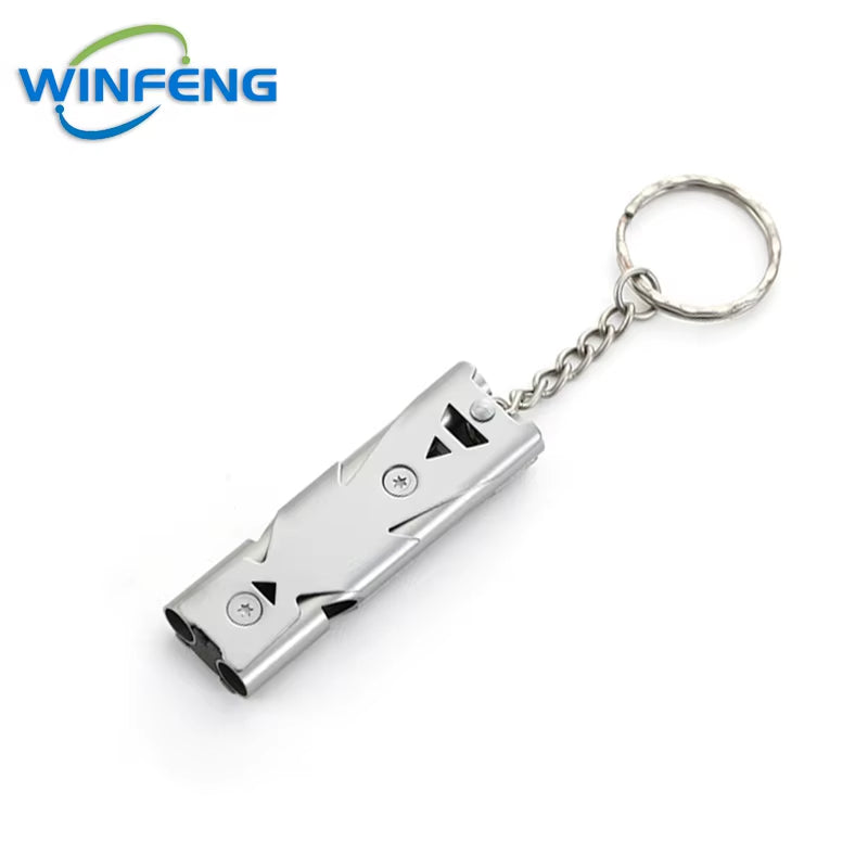 High Decibel Survival Whistle Emergency Safety Whistle Keychain Outdoor Hiking Camping Whistle Emergency Survival Gadgets