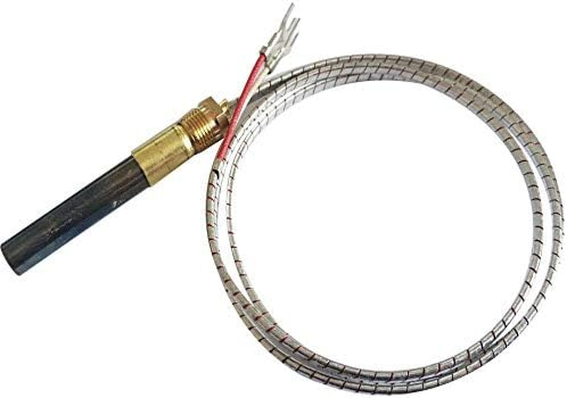 Propane Gas Fireplace 750 Millivolt Replacement Thermopile Generators Replace for Robertshaw Uni-Line 1950001 Model (36" Aluminium Glass Fiber Wire)