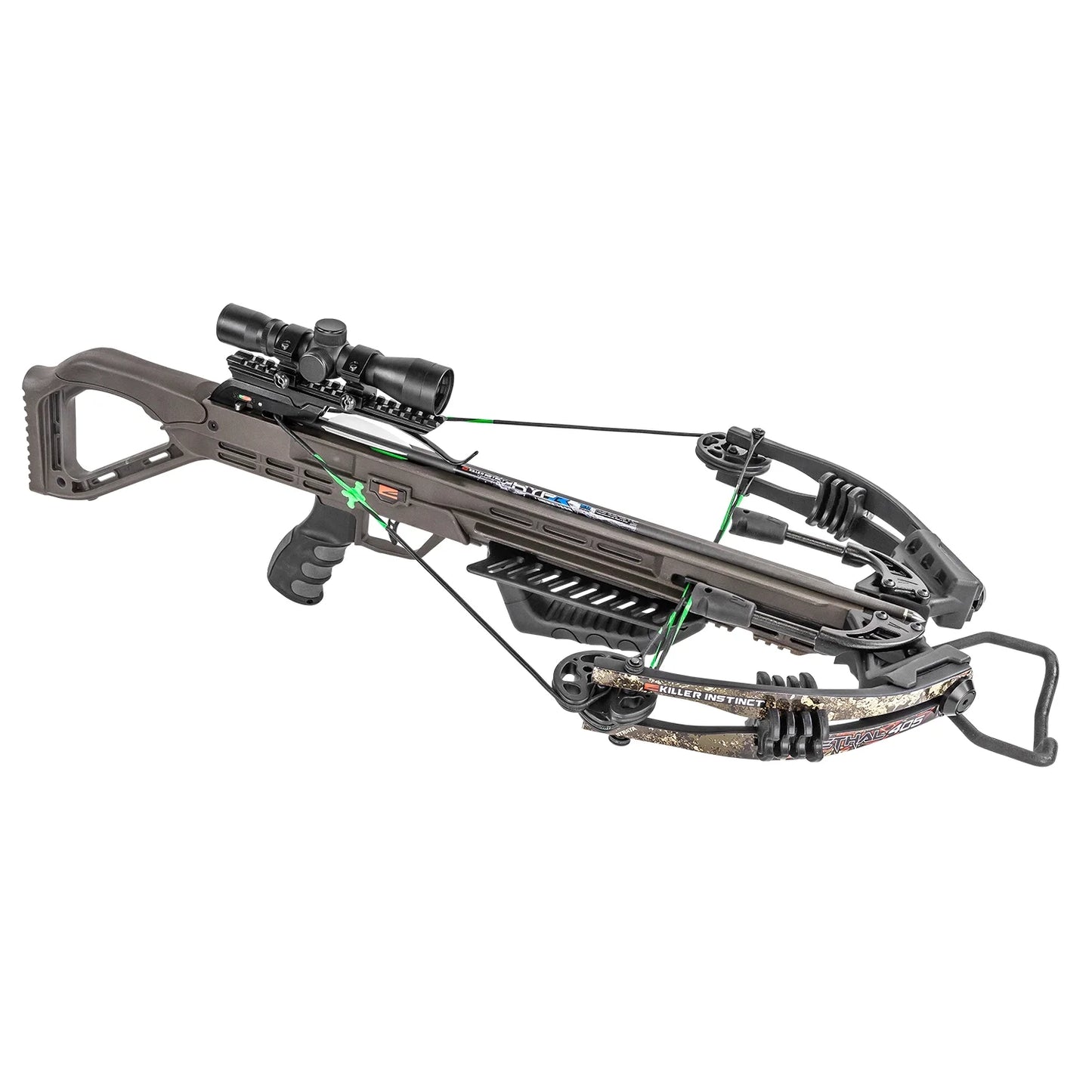 Lethal 405 Crossbow Bow Archery Pro Package with 3 Bolts, Camo
