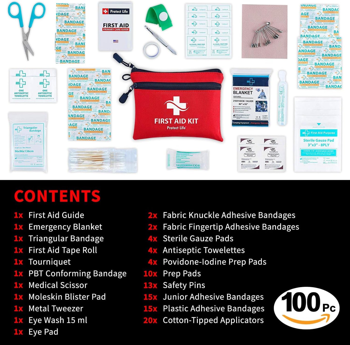 Survival First Aid Kit for Home/Business, Camping Survival Kits | Mini Travel Fi