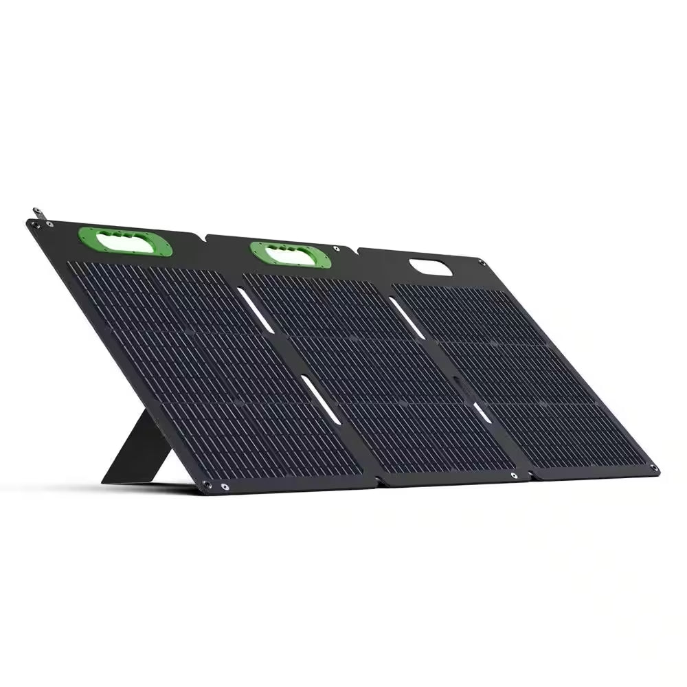 Foldable 100W Monocrystalline Portable Solar Panel for Electric Solar Generators, Water-Resistant IP67, Off-Grid