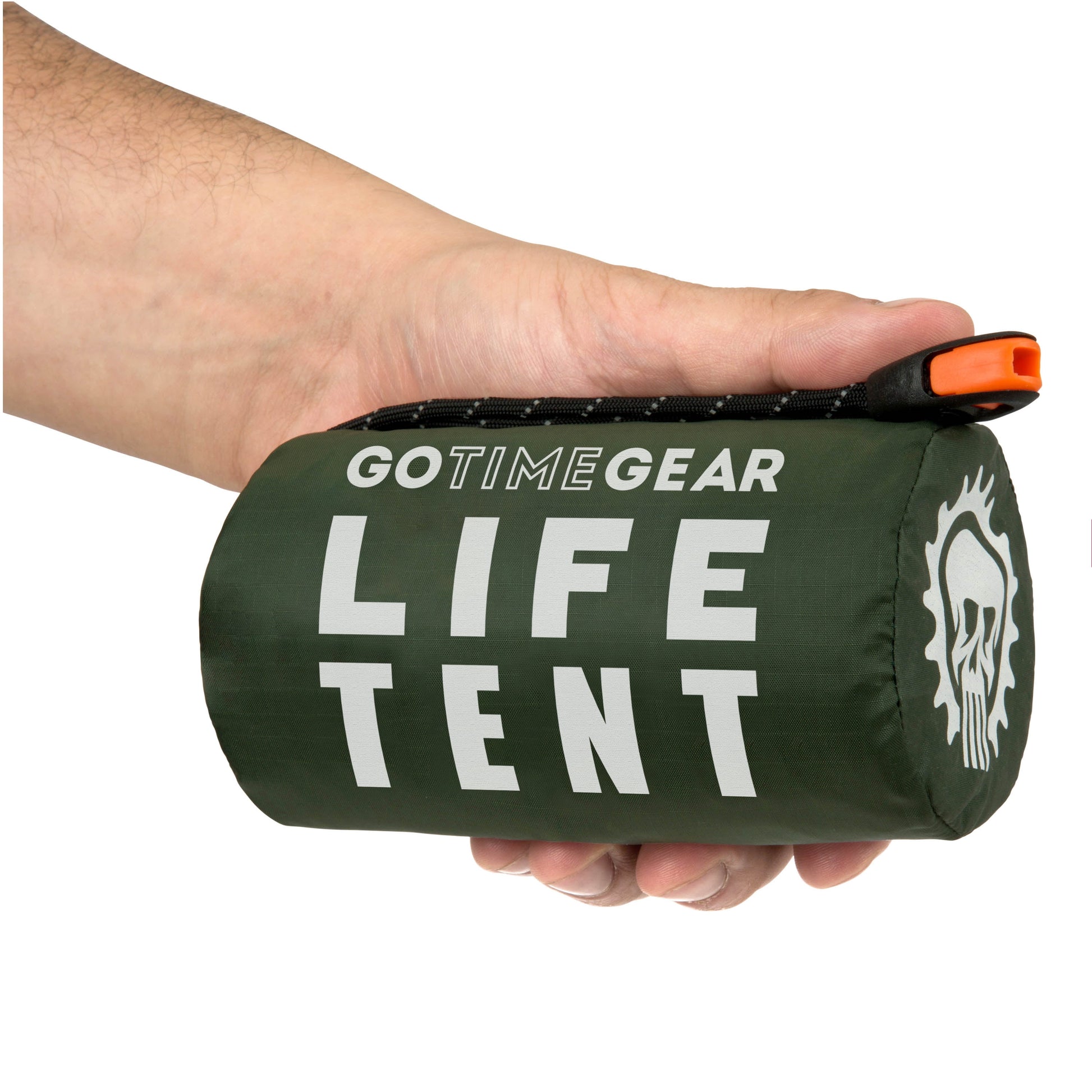 | Life Tent Emergency Survival Shelter - 2 Person Tube Tent | Waterproof, Windproof, Thermal | Includes Survival Whistle, Paracord Rope & Portable, Lightweight Nylon Stuff Sack | Green