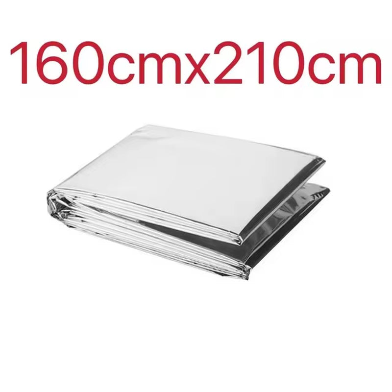 2 Person Emergency Shelter Bivy Survival Tent Kit Mylar Tube Tent Sleeping Bag Waterproof Outdoor SOS Thermal Blanket Reusable