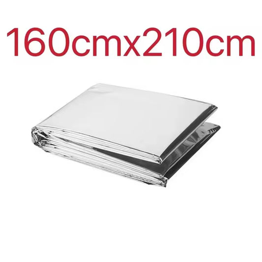 2 Person Emergency Shelter Bivy Survival Tent Kit Mylar Tube Tent Sleeping Bag Waterproof Outdoor SOS Thermal Blanket Reusable