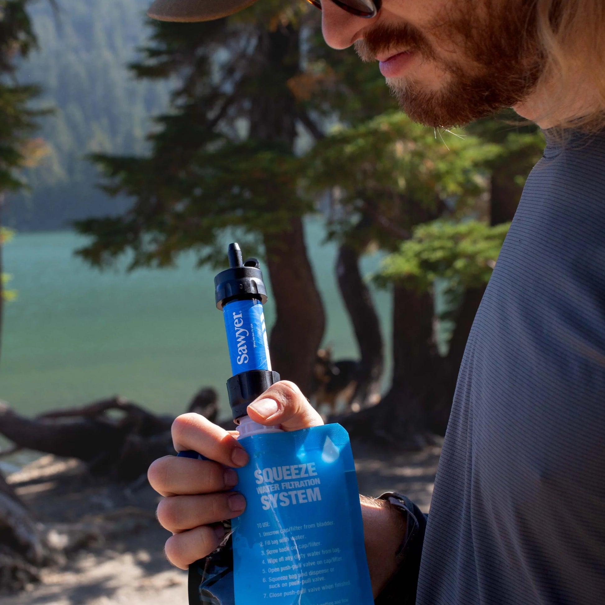 SP128 MINI Water Filtration System, Single, Blue