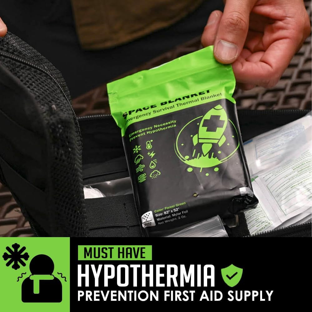 EVERLIT Survival Emergency Mylar Thermal Blankets -Space Blanket Survival Kit Ca