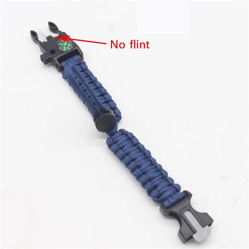 Outdoor Multi-Function Paracord Survival Bracelet Men Women Camping Adventure Emergency Rescue Survival Rope Bracelet