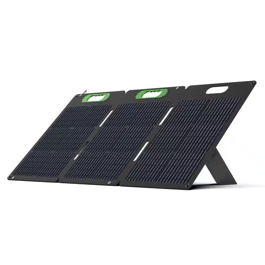 Foldable 100W Monocrystalline Portable Solar Panel for Electric Solar Generators, Water-Resistant IP67, Off-Grid