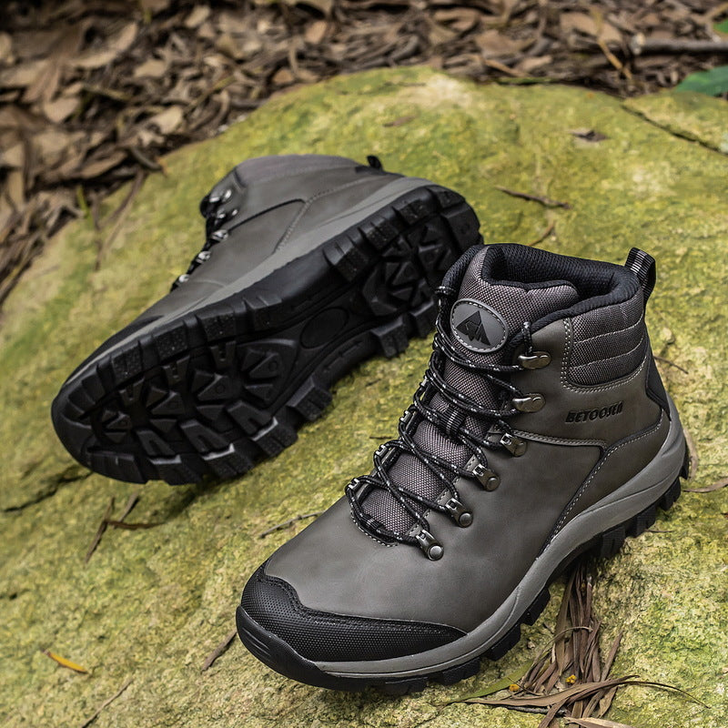 Outdoor Waterproof Non-Slip Hiking Shoes for High-Top Hiking