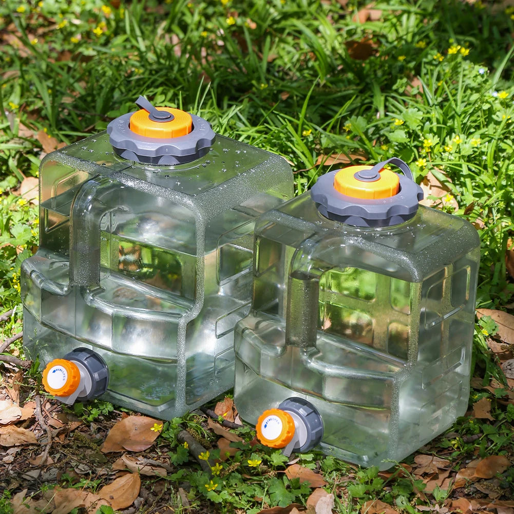 8L /12L /15L Camping Water Container with Spigot Emergency Water Storage Portable Water Storage for Camping and Outdoors