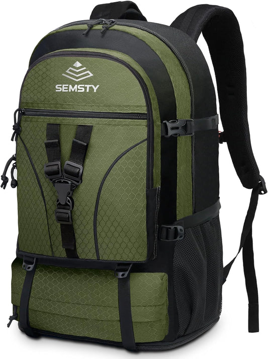 40L/50L Expandable Hiking Backpack for Men and Women, Travel Camping Backpack Flight Approved