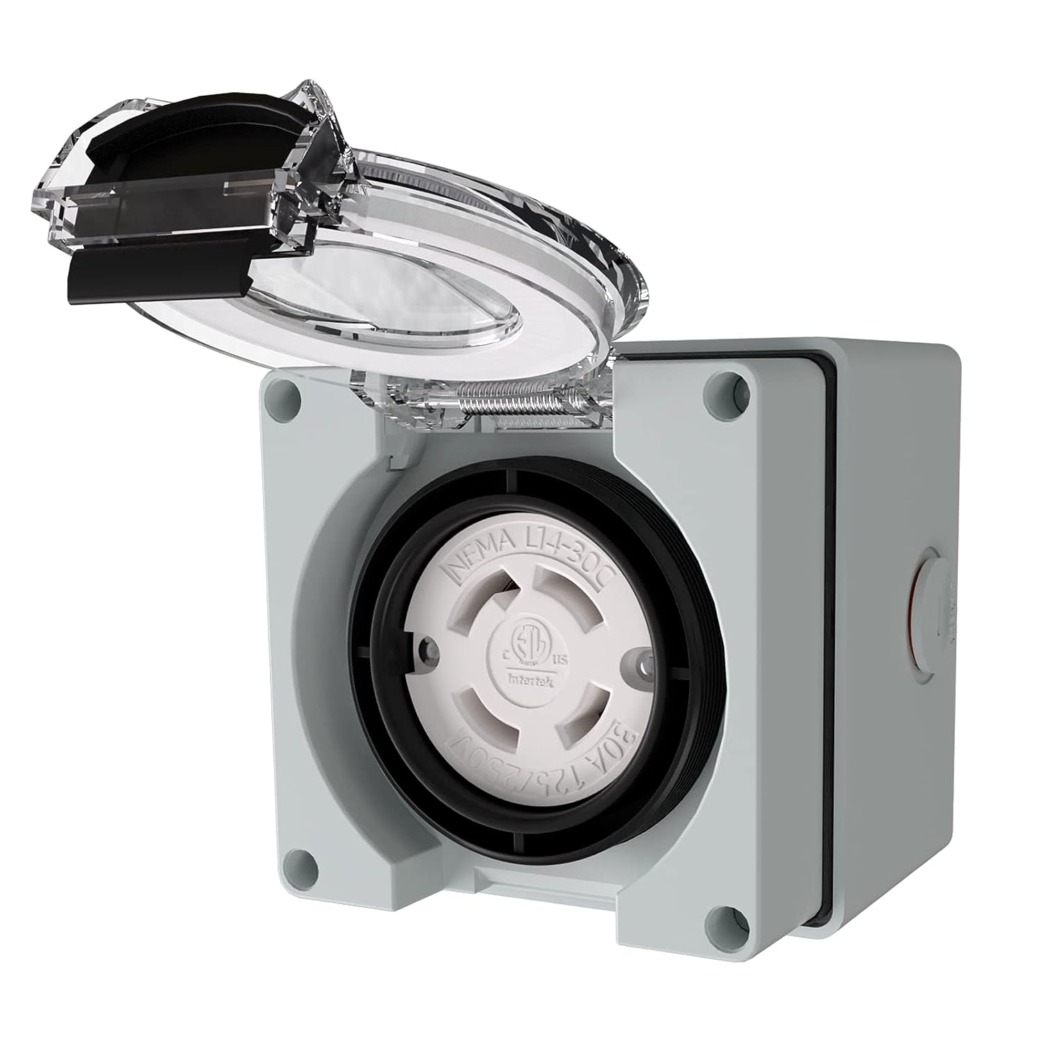 30 Amp NEMA L14-30C Outdoor Locking Female Plug for Generators & Welding Machine