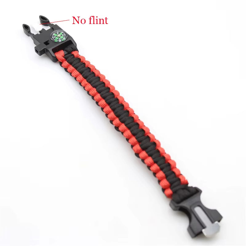Outdoor Multi-Function Paracord Survival Bracelet Men Women Camping Adventure Emergency Rescue Survival Rope Bracelet