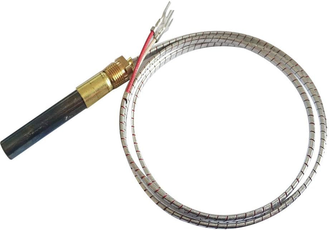 Propane Gas Fireplace 750 Millivolt Replacement Thermopile Generators Replace for Robertshaw Uni-Line 1950001 Model (36" Aluminium Glass Fiber Wire)